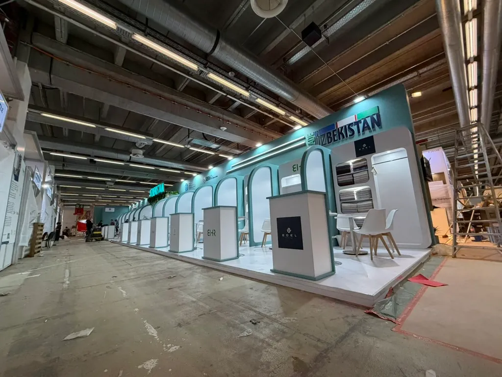 Uzbekistan Pavilion — Heimtextil 2026 · Frankfurt · 132 sqm